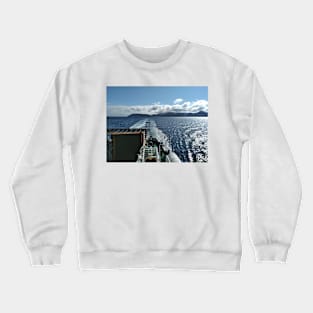 The CalMac ferry 'Catriona' leaves the Isle of Arran. Scotland Crewneck Sweatshirt